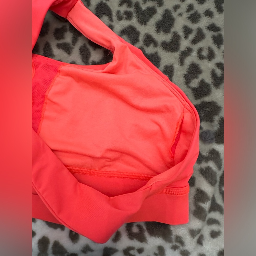 Lululemon Work The Circuit Tank in Heather Slate Gray Electric Coral Size 8 - Picture 15 of 17